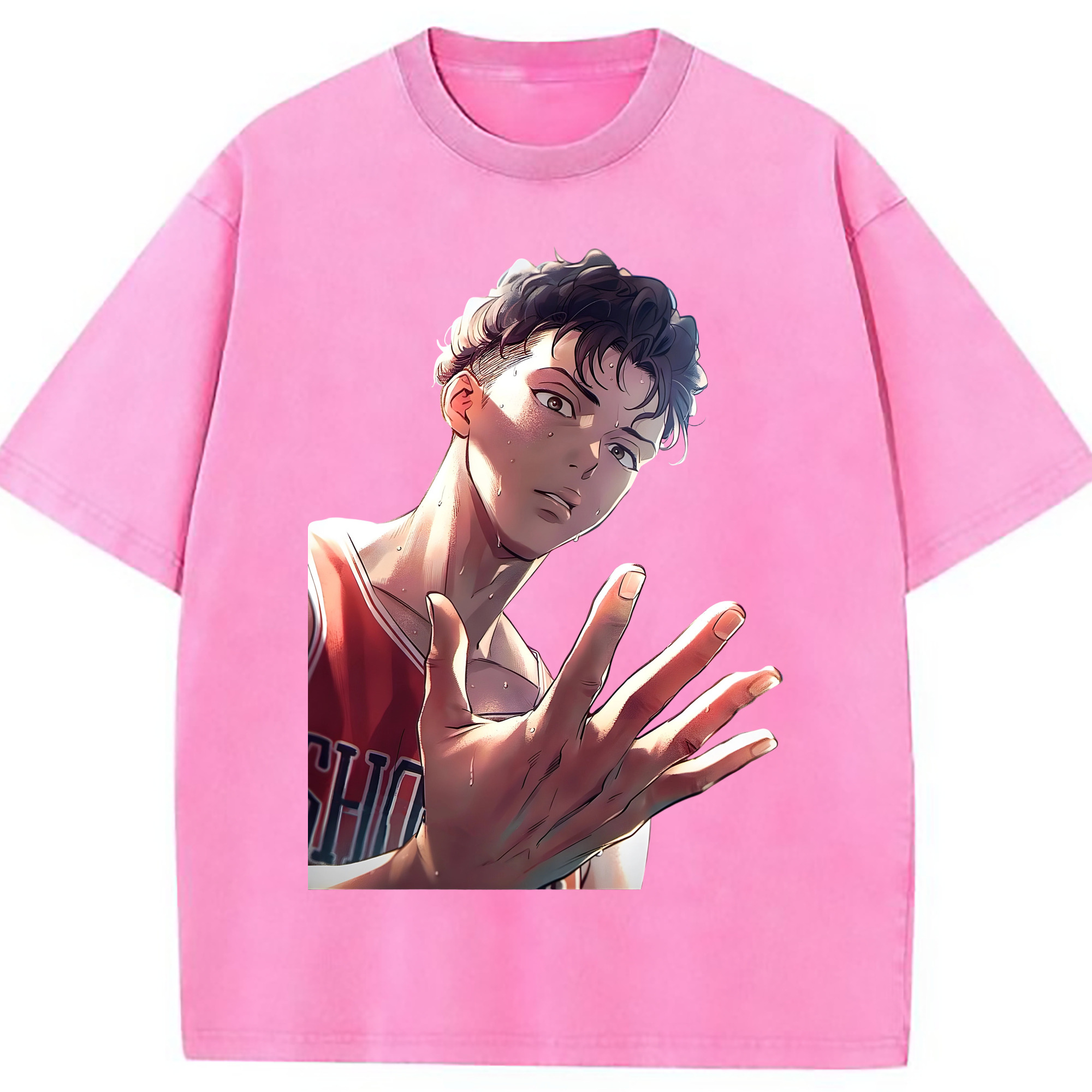 （画像用） SLAM DUNK／スラムダンク 綿100% ヴィンテージ風 半袖Tシャツ（フロントプリント）